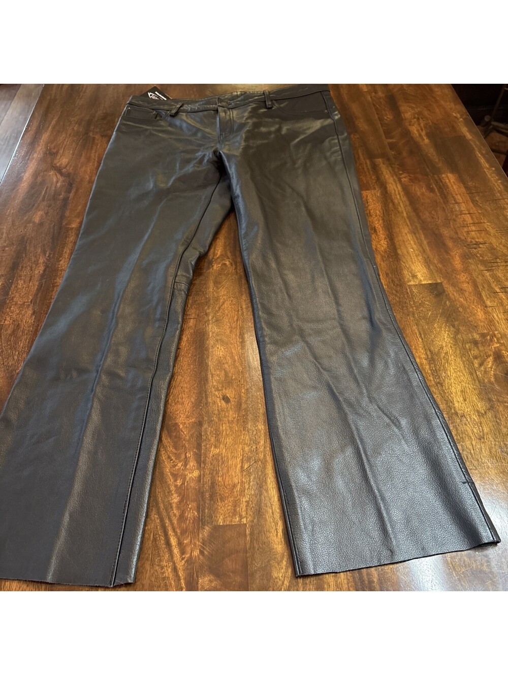 Xelement Advanced Motorcycle Gear Womens Black Leather Biker Pants Size 16 NEW